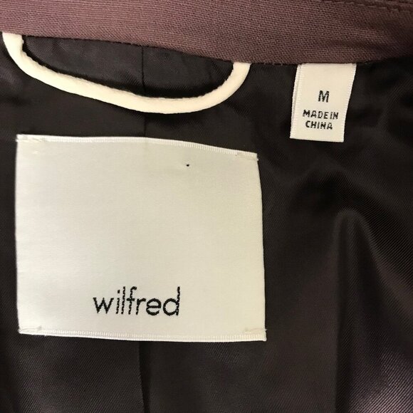 Aritzia Wilfred Belcastel Blazer Jacket Oversized Brown Tailored Women's Medium - Picture 7 of 8